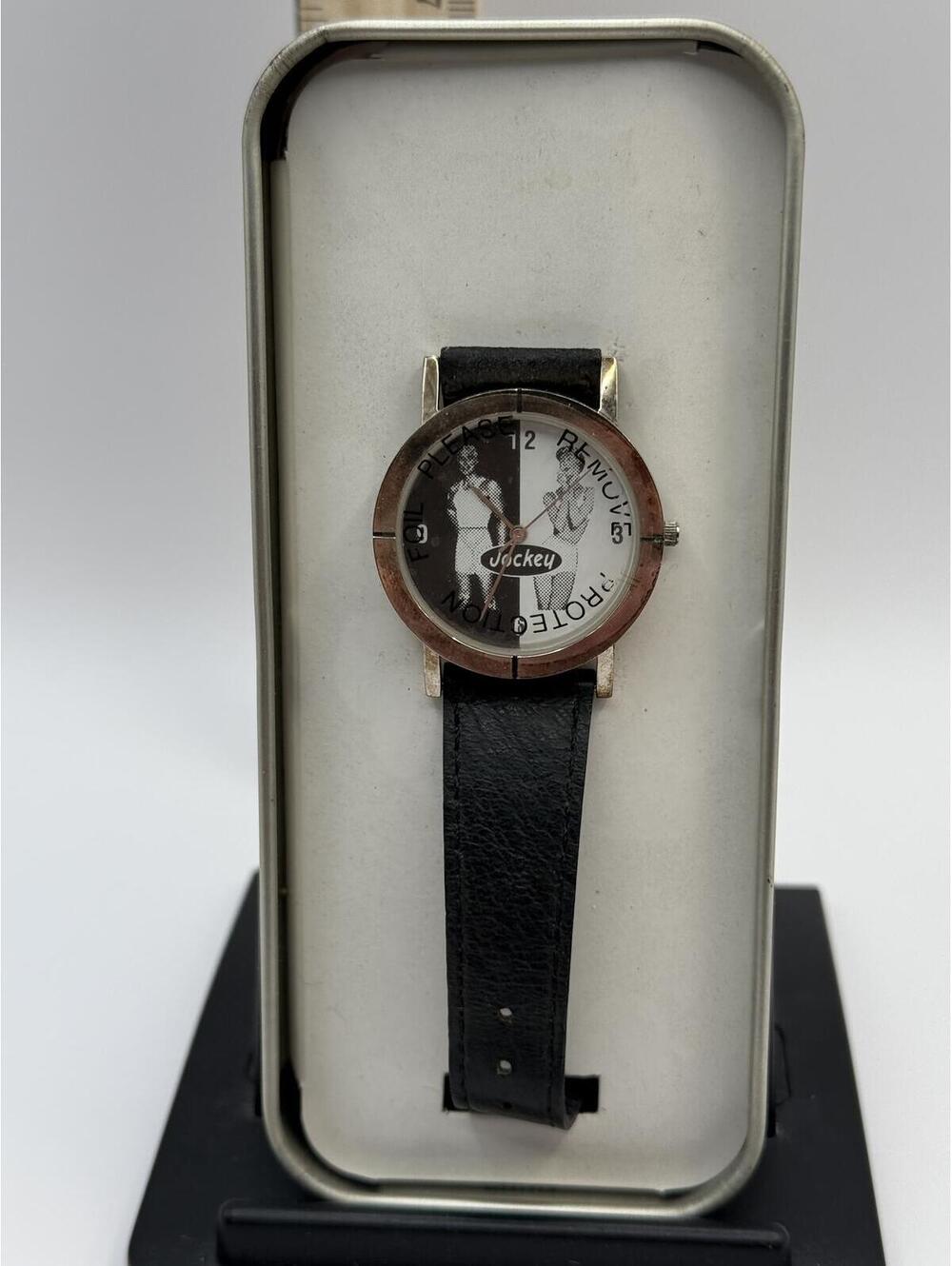 Vintage Jockey Promotional Wrist Watch w/ Tin Case